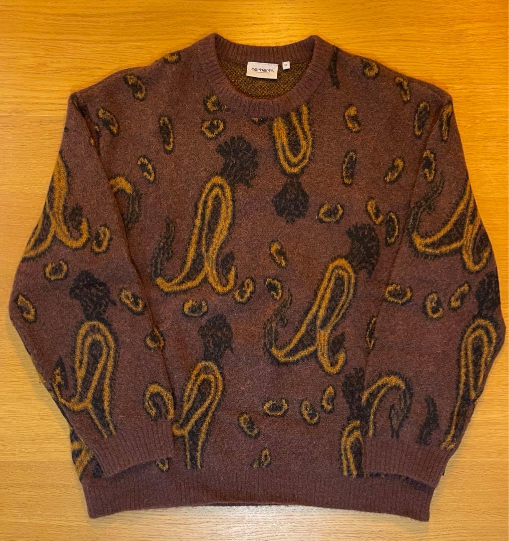 セ*ヌ様 カーハート WIP ペイズリー ニット スウェット