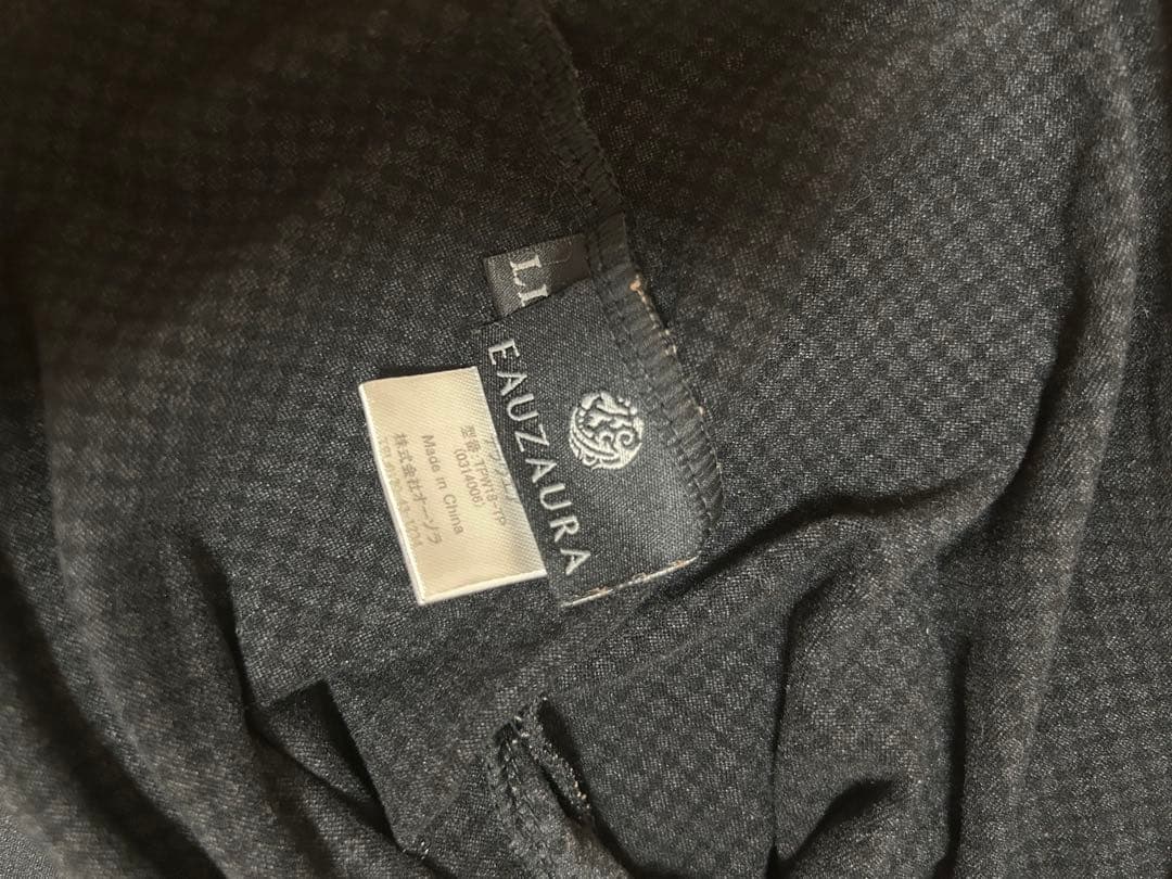 YOSAテラウェア ブラック 上下セット LLサイズ　大きめサイズオススメします