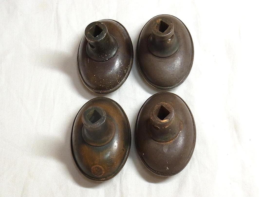 アンティーク １９３０年代 ドアノブ 4個 アメリカ製 ヴィクトリアン USA