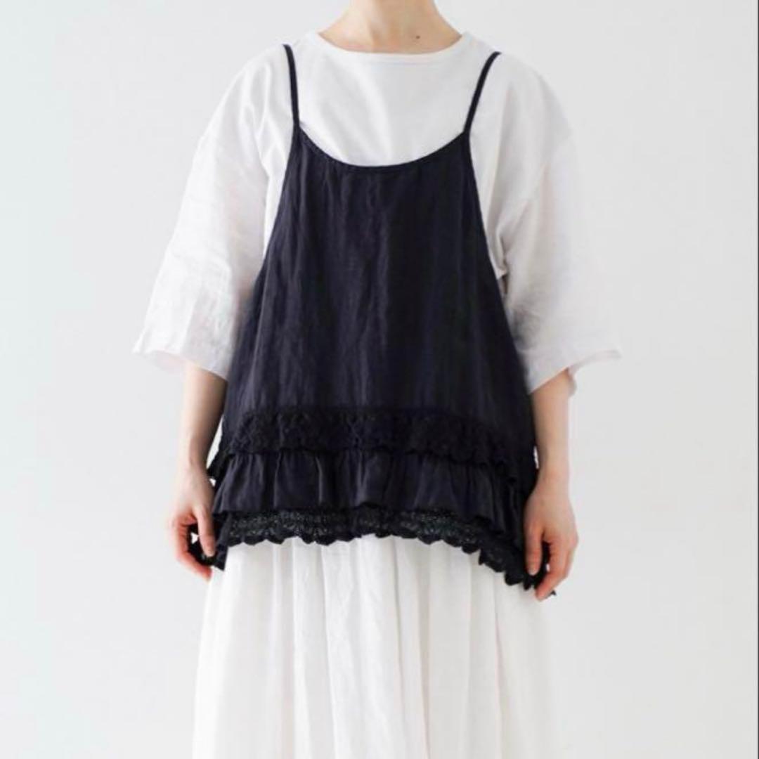 ネストローブ♡リネンレースヘムキャミソール