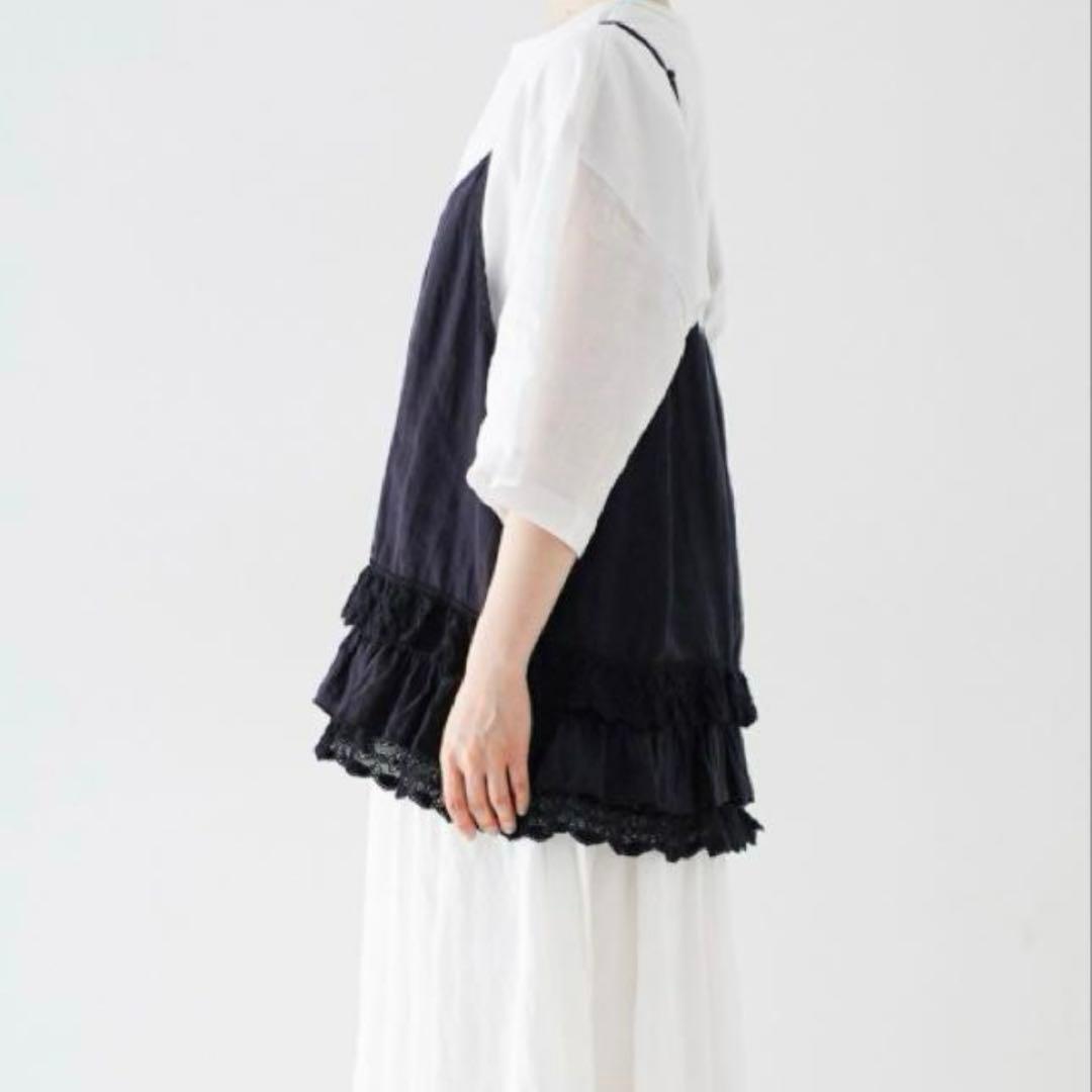 ネストローブ♡リネンレースヘムキャミソール