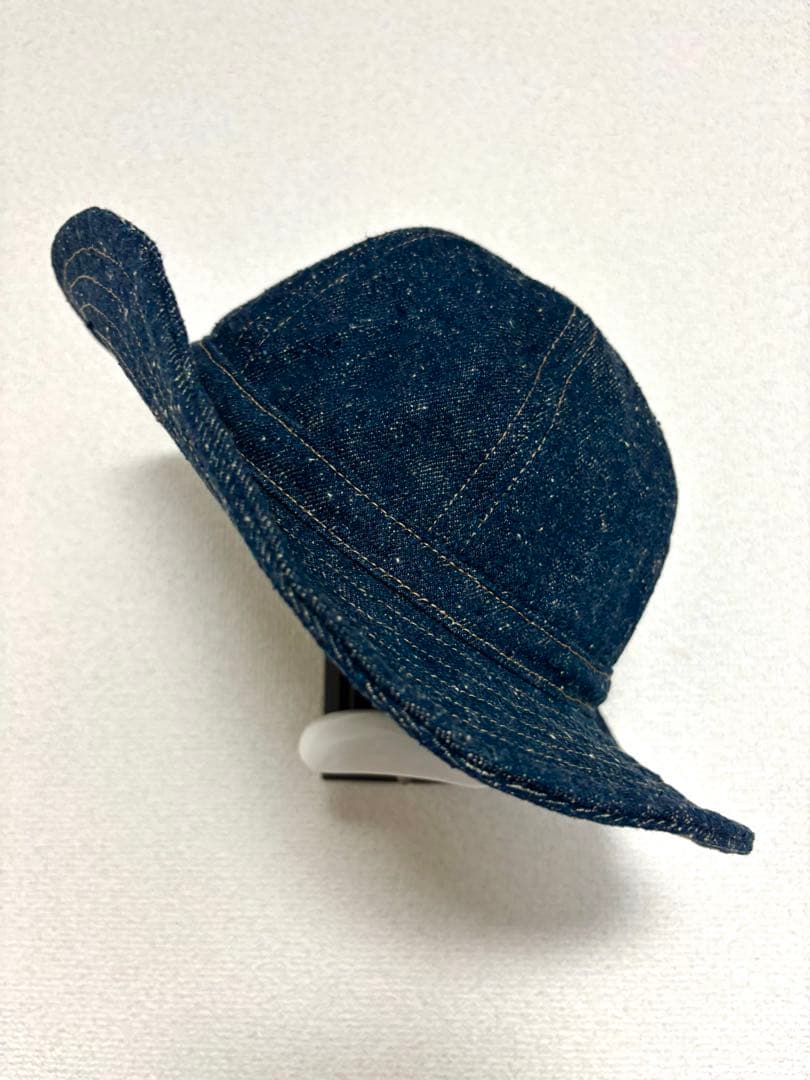 岡山産58cmUS ARMY M-37 DenimHATネップ天然藍デニムハット