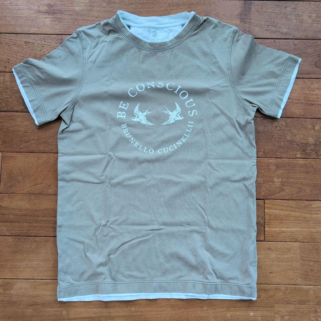 ブルネロクチネリ　ボーイズＴシャツセット(カーキ＆グレー)１２Ｙ