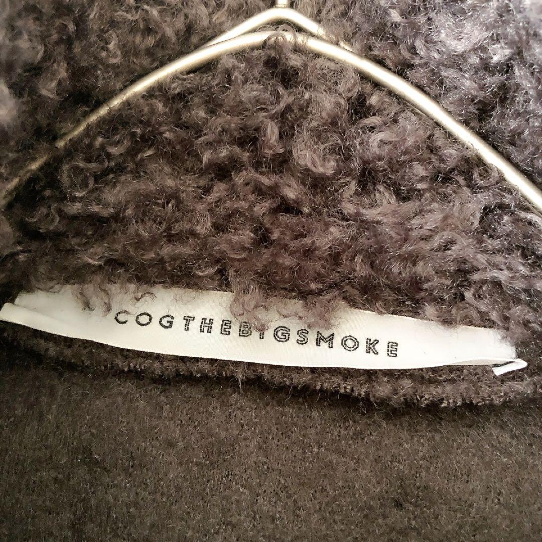 コグザビッグスモーク KRISTEN VEST ファーベスト グレー NOBLE