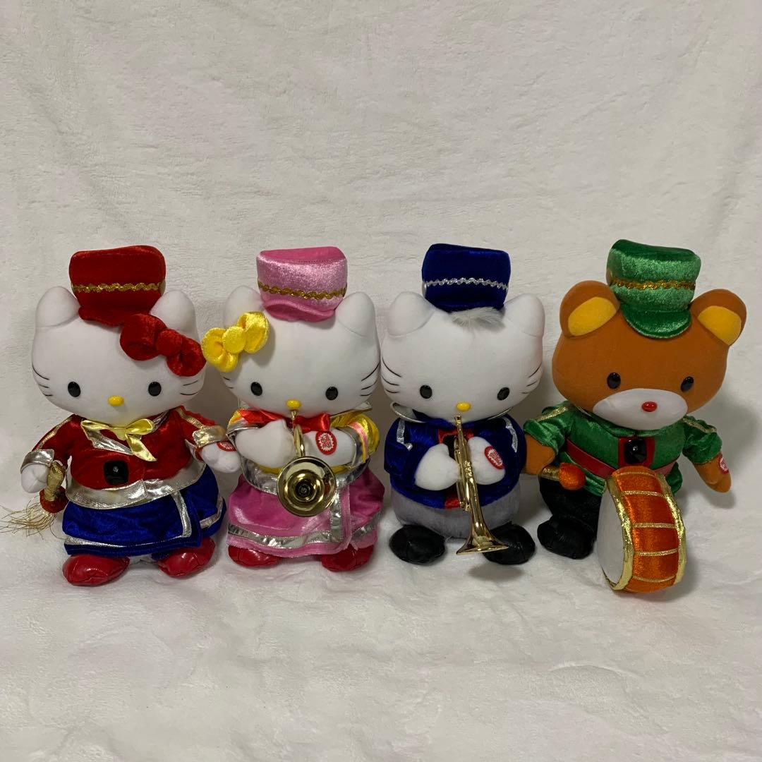 【動作確認済　2002年製】サンリオ　ハローキティマーチングドール4Pセット