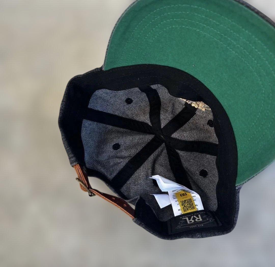 最安値！RRLデニムキャップ ダブルアールエル ラルフローレン