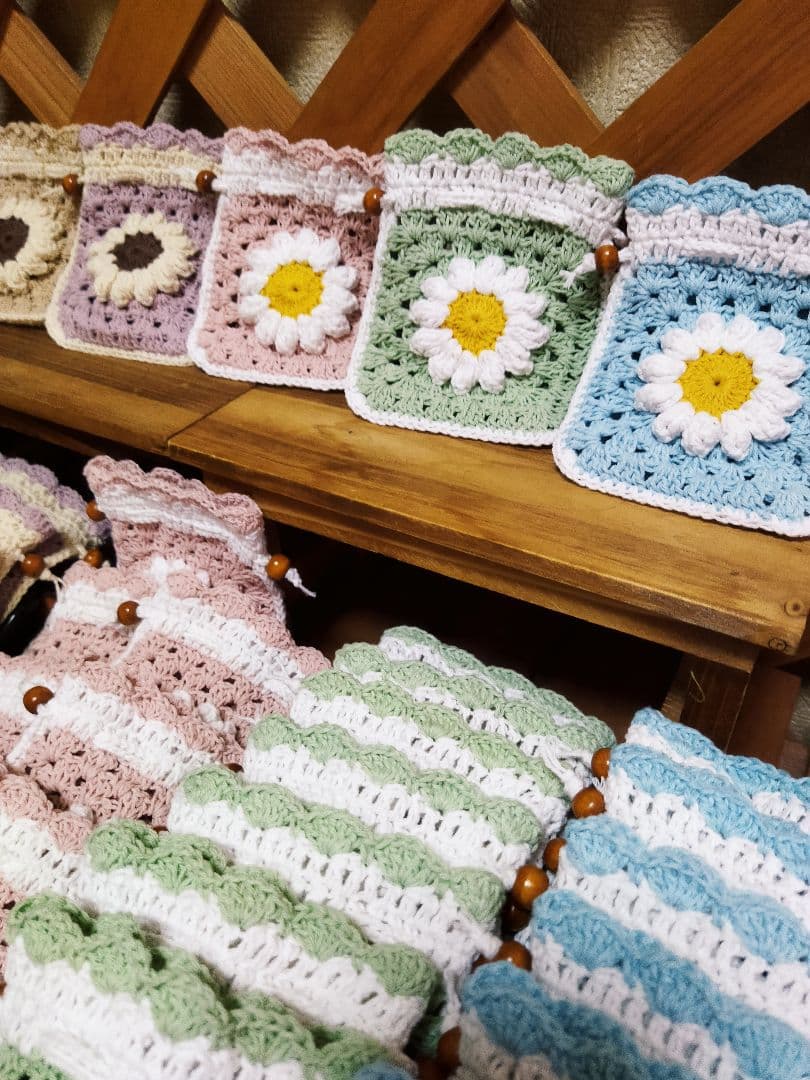 ♡あい様確認用♡【グラニー巾着40個】グラニースクエア♪