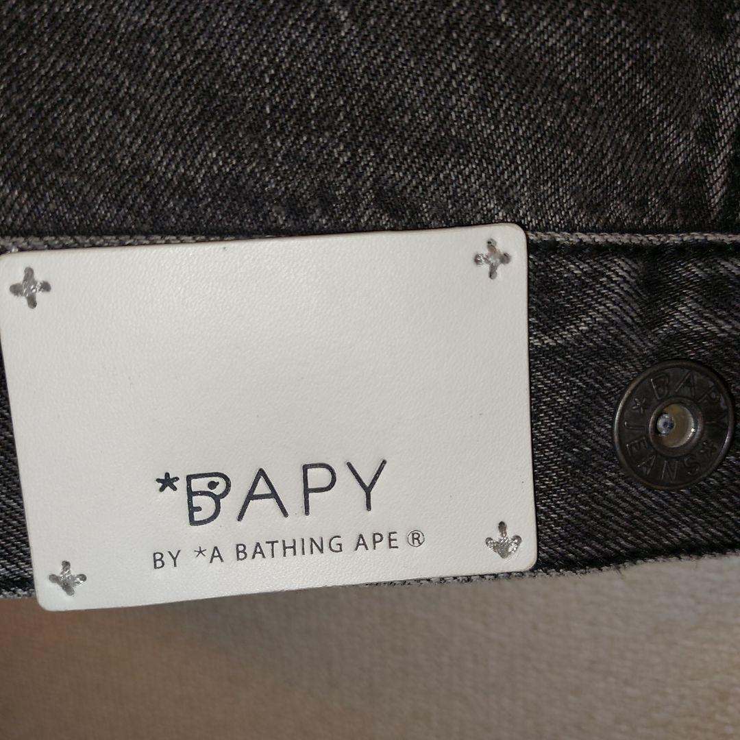 美品 BAPY BY A BATHING APE ブラック GジャンXS