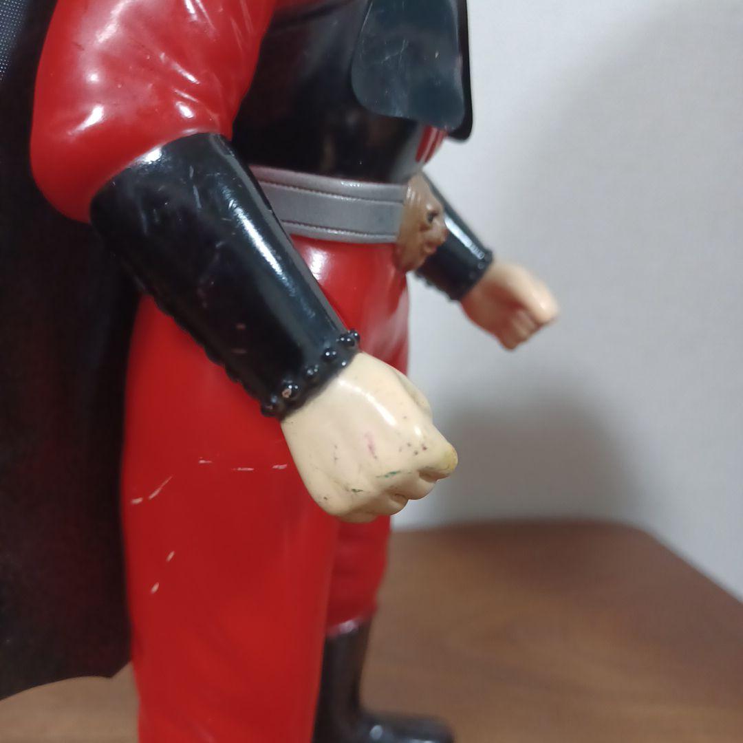 当時物　ブルマァク製「怪傑ライオン丸」黒マント付き希少ソフビフィギュア