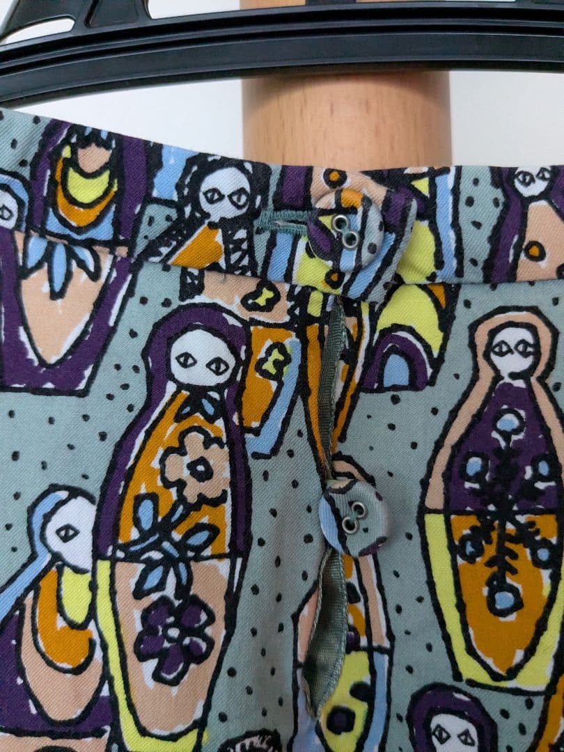 ミナペルホネン ★matryoshka★マトリョーシカ柄長袖ブラウス 36サイズ