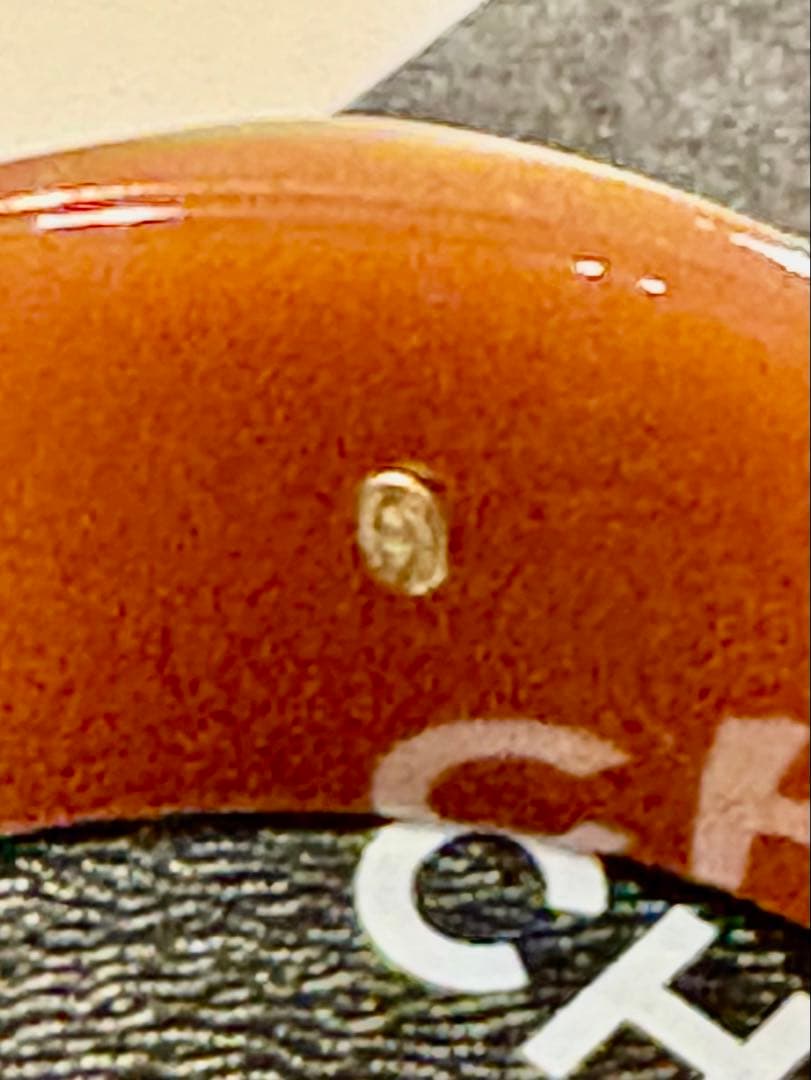 シャネル☆バングル　ココマーク　ロゴ　ブレスレット　プラスチック　ヴィンテージ