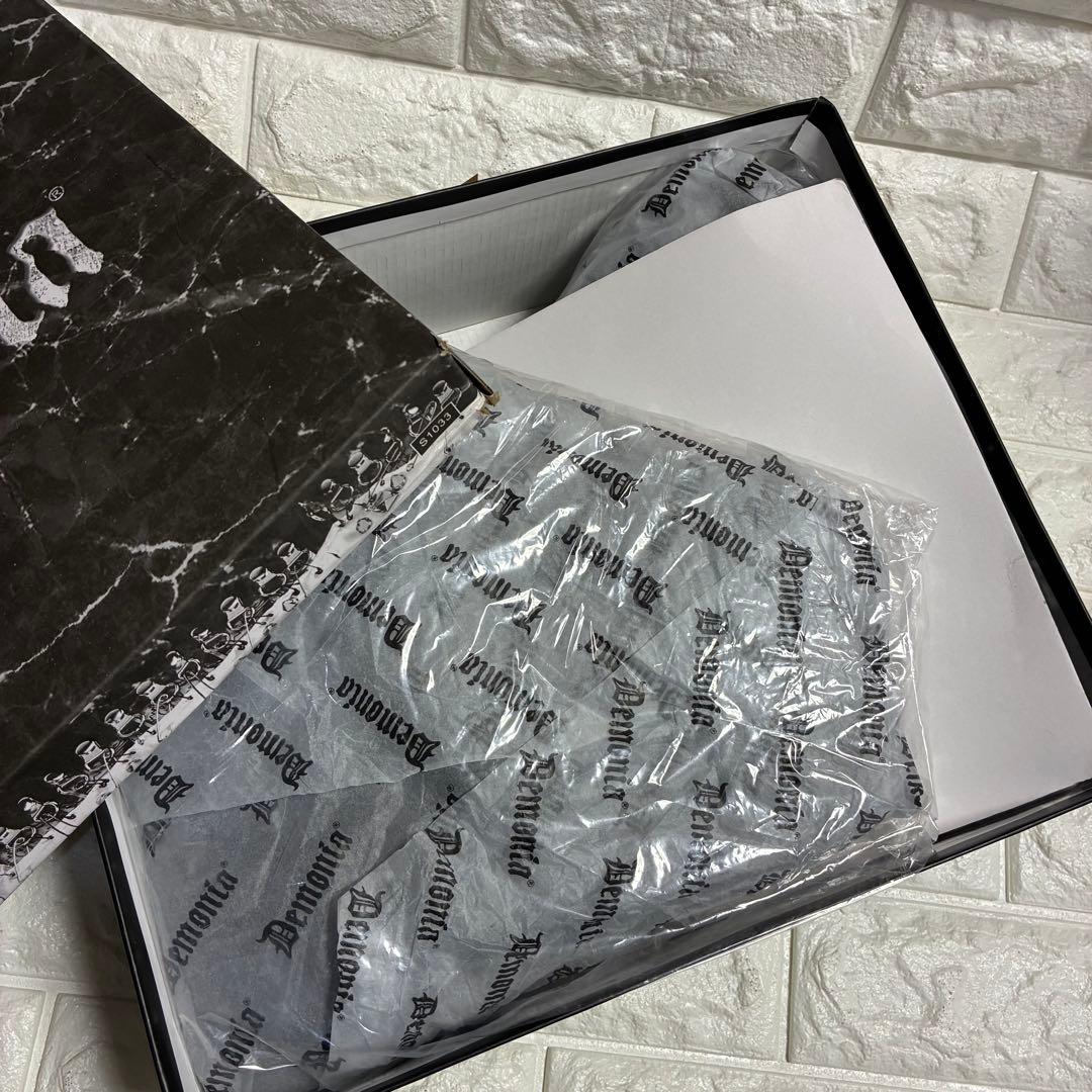 【一回使用】Demonia デモニア 厚底ブーツ 黒25cm US9