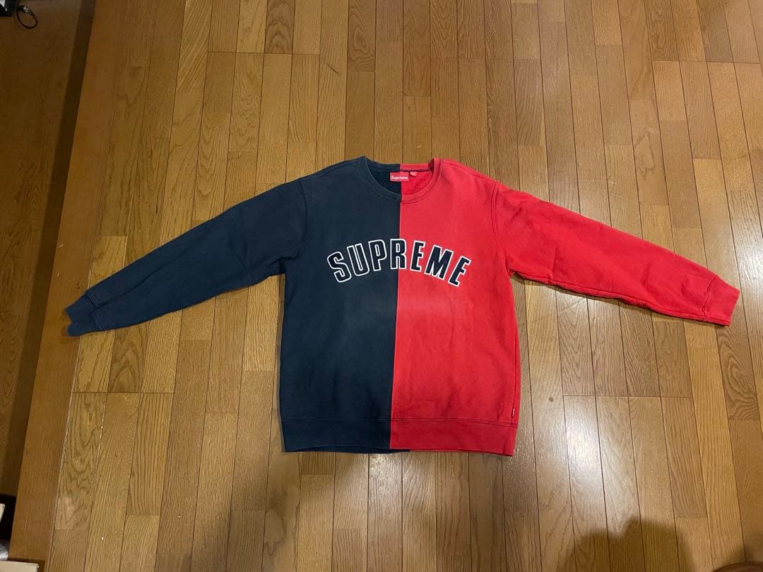 on-black #23 シュプリーム☆センター刺繍　バイカラー L