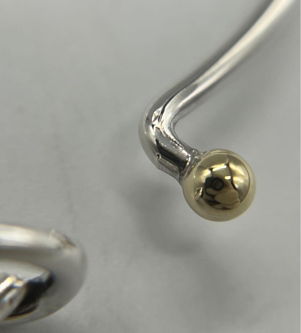 ティファニー TIFFANY ラブノット バングル SV YG コンビ