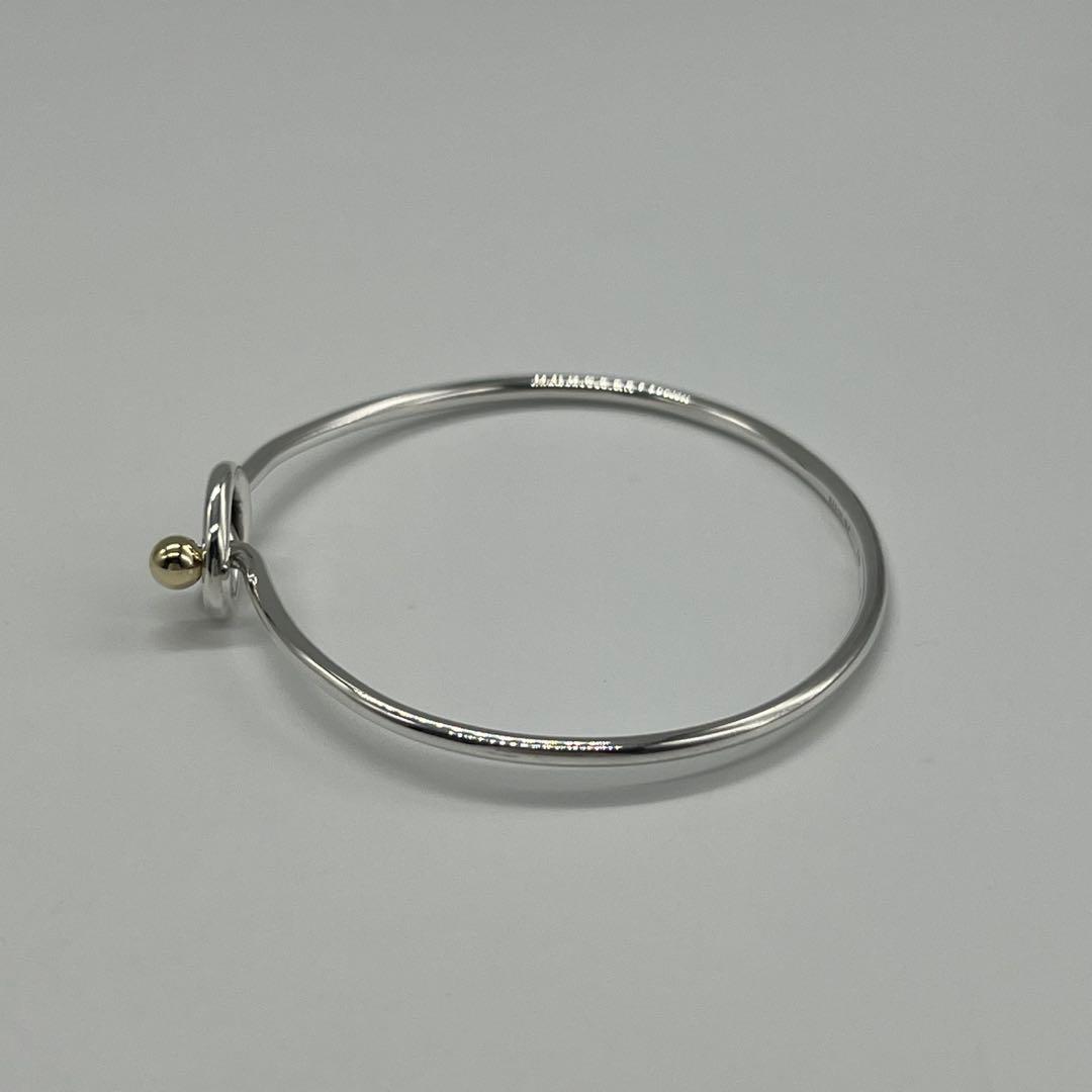 ティファニー TIFFANY ラブノット バングル SV YG コンビ