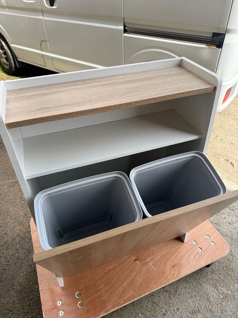 完成品 アイリスオーヤマ ウッドペールストッカー