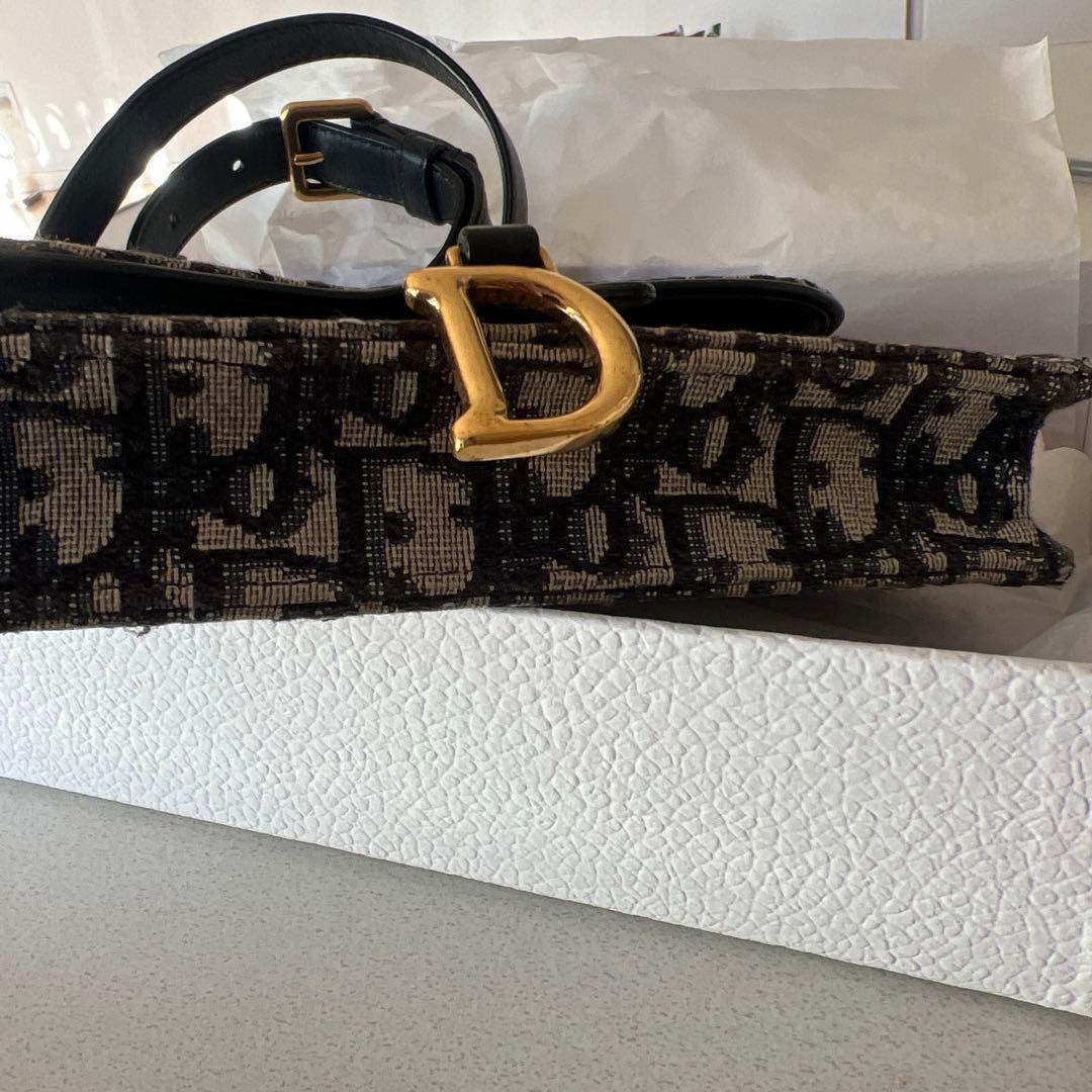 Dior Saddle Pouch CA ベージュ/ブラック