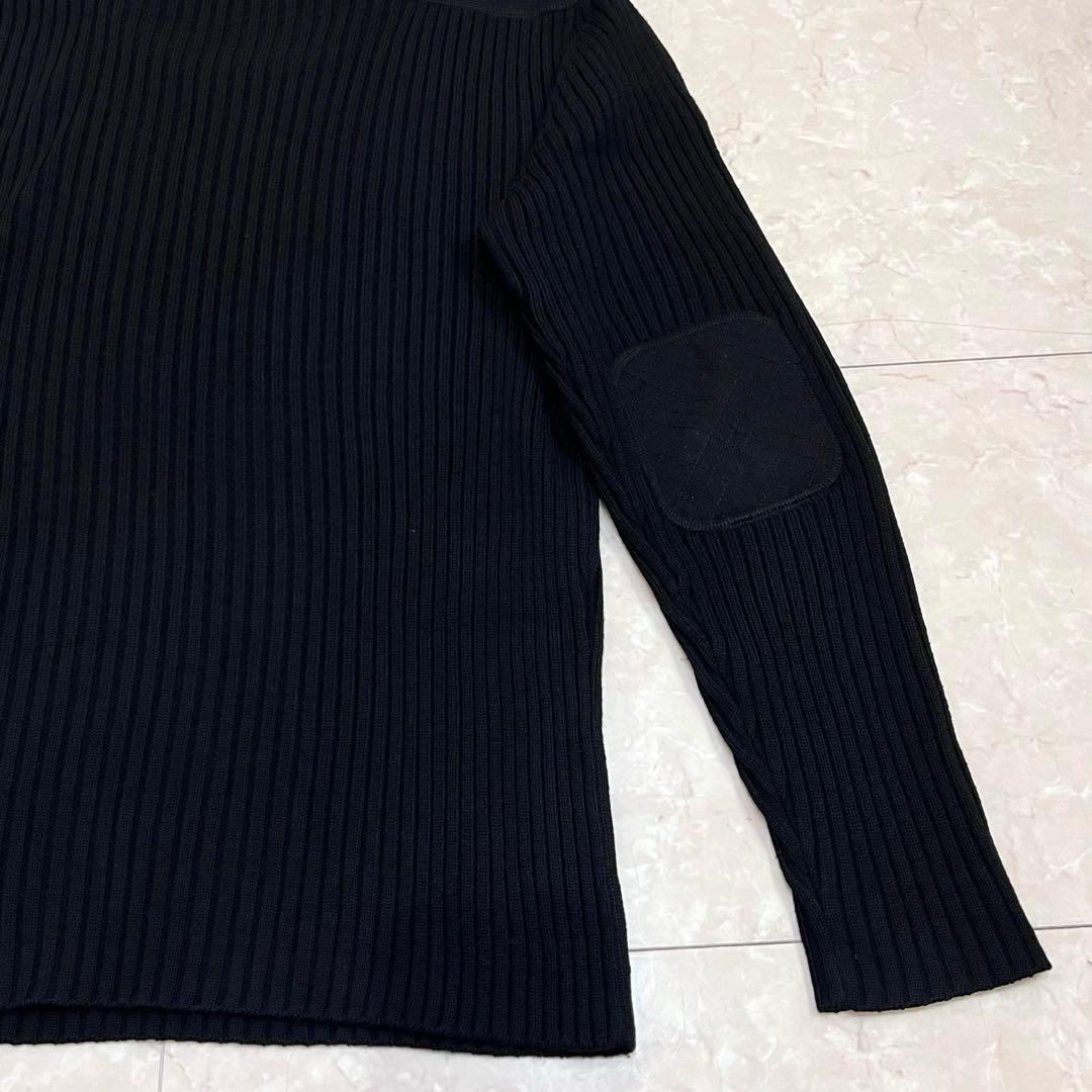 バーバリー ブラックレーベル コマンドニット セーター エルボーパッチ　3