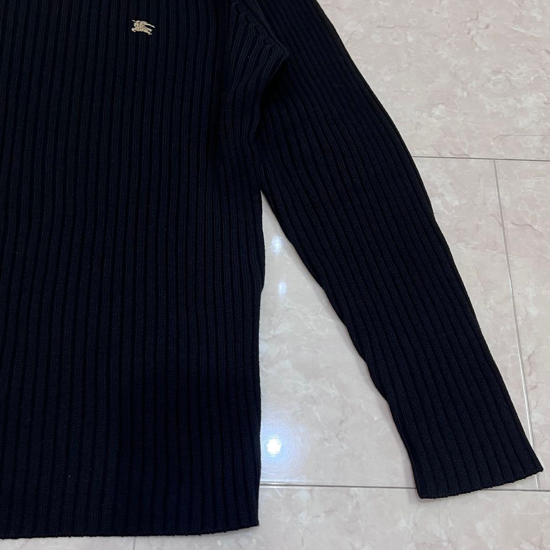 バーバリー ブラックレーベル コマンドニット セーター エルボーパッチ　3