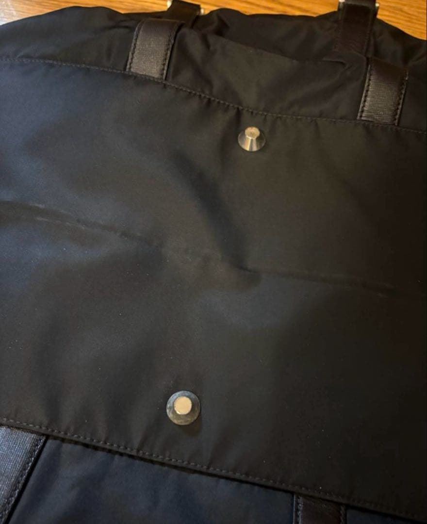 【美品】PRADA プラダ ボストンバッグ ナイロン×サフィアーノ