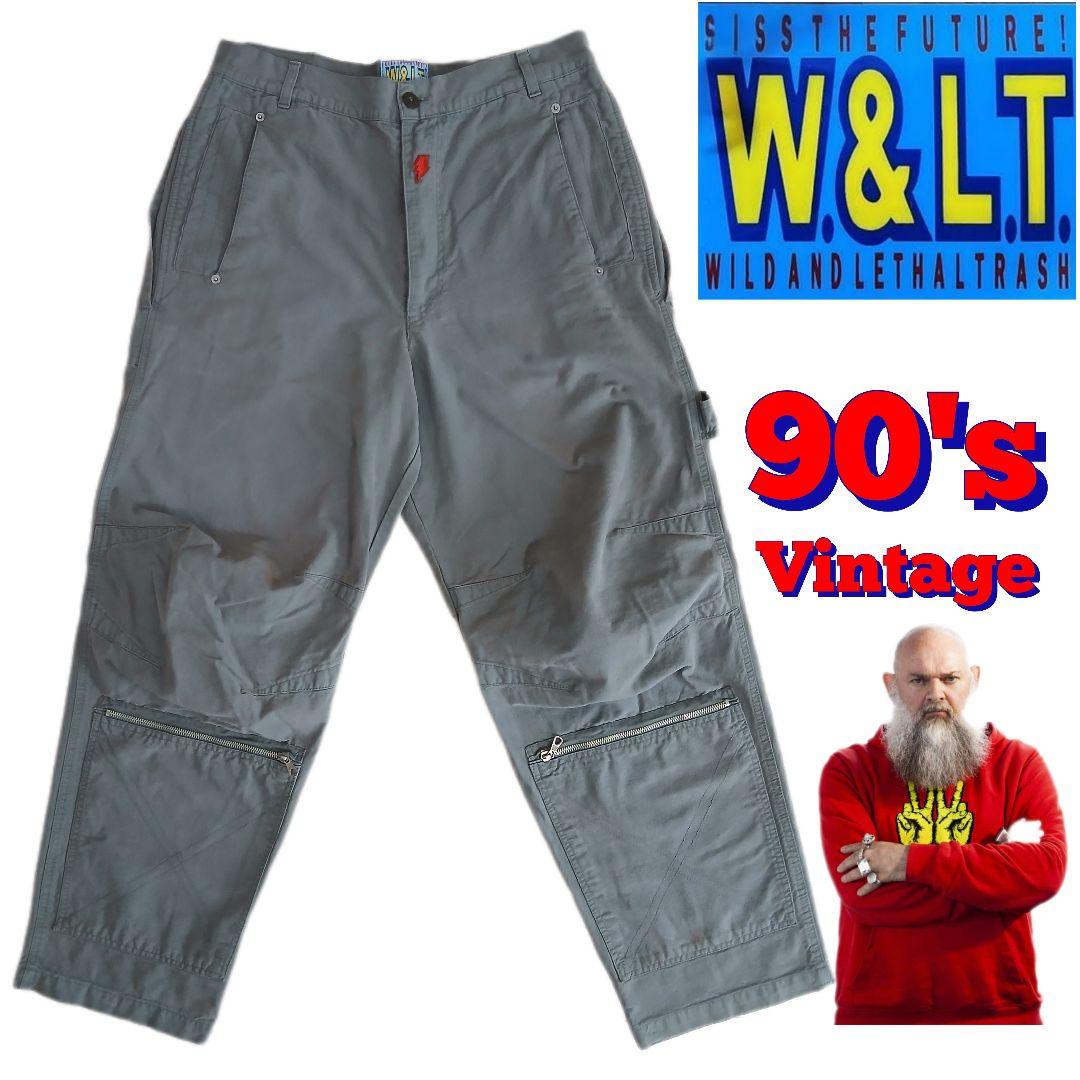 W.&L.T. ワイド グレー カーゴ ペインターパンツ 90's