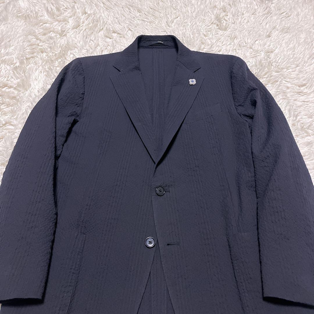 LARDINI ラルディーニ テーラードジャケット ジャガード織 ブートニエール