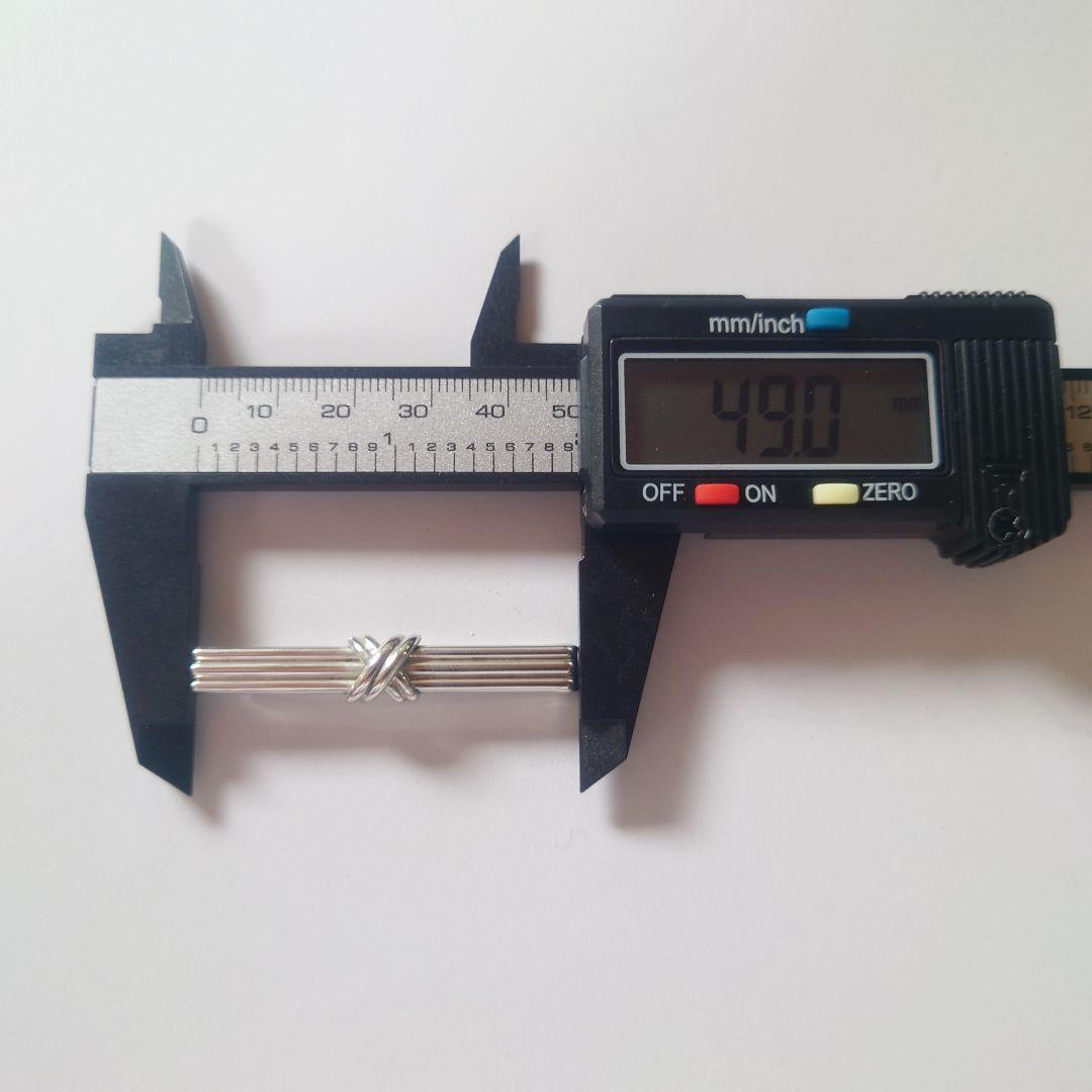 極美品 ティファニー ネクタイピン シグネチャークロス 1992 シルバー925