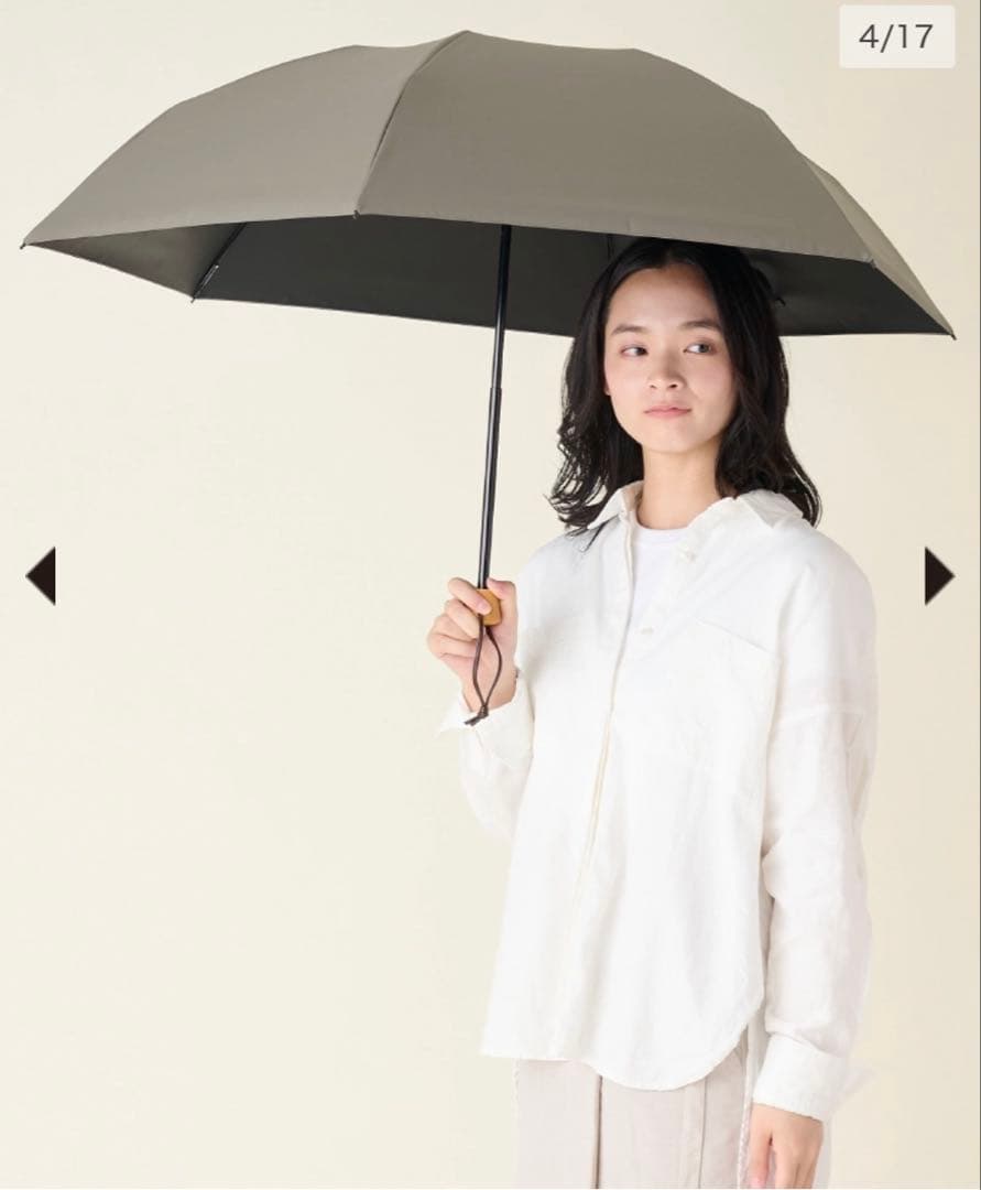 サンバリア100 UVカット日傘 モスグレー