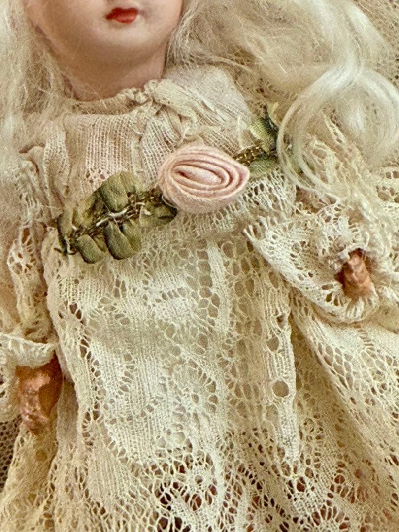 フランス　アンティーク　ユニフランスミニョネットドール1910年オリジナルドレス