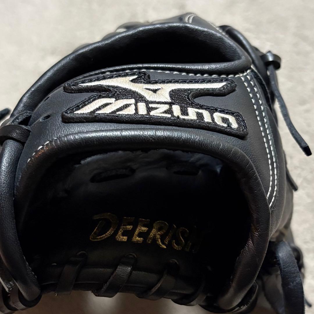 【美品】Mizuno イチローモデル プラチナラベル 外野用 軟式 グローブ