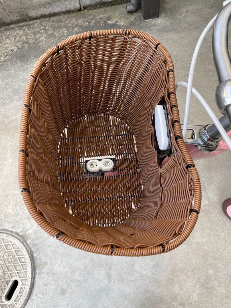 アサヒサイクル　子供用自転車 ピンク バスケット・補助輪付き18インチ　点検済み