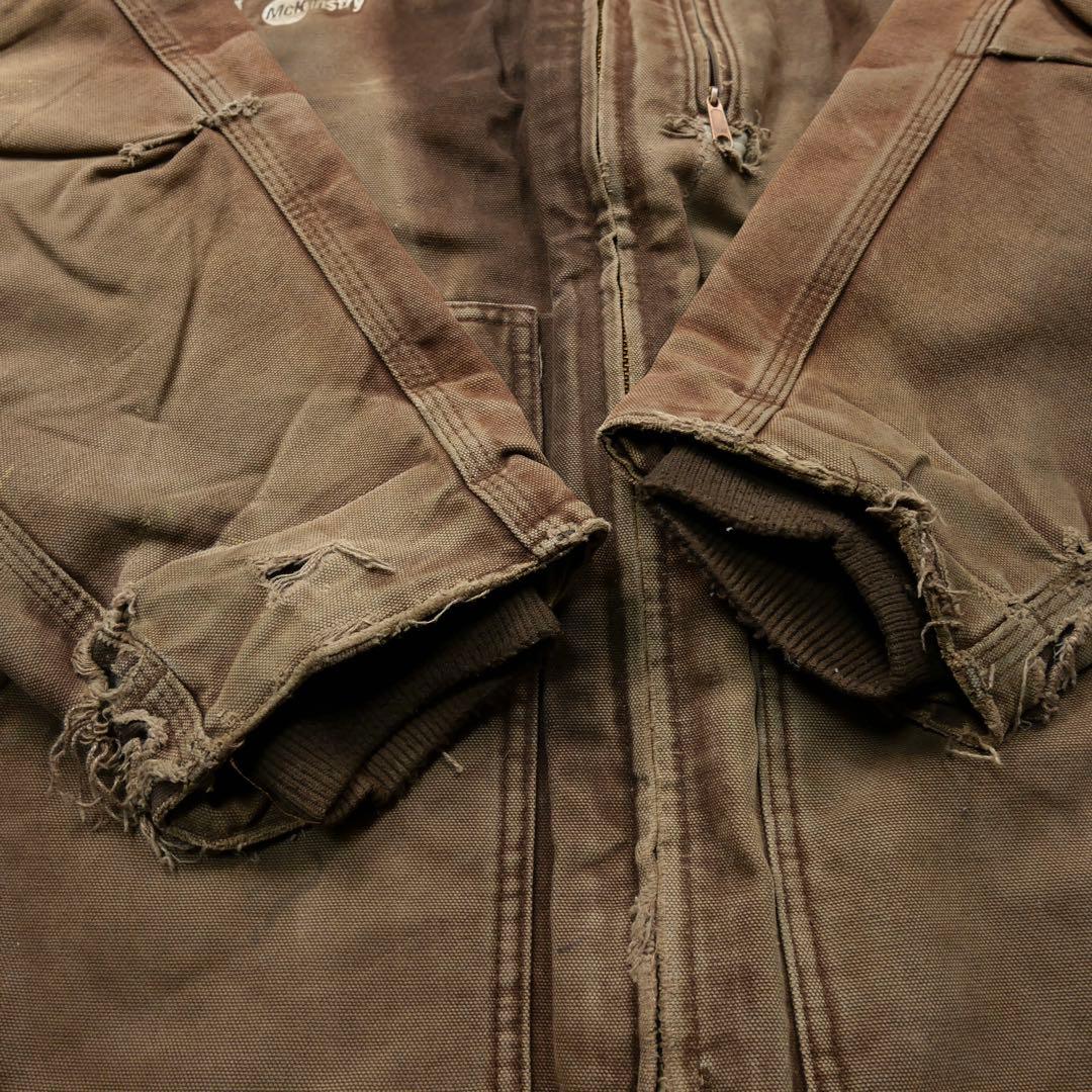 11M416◯Carhartt ボア DKB フェード ボロ リッジコート XL
