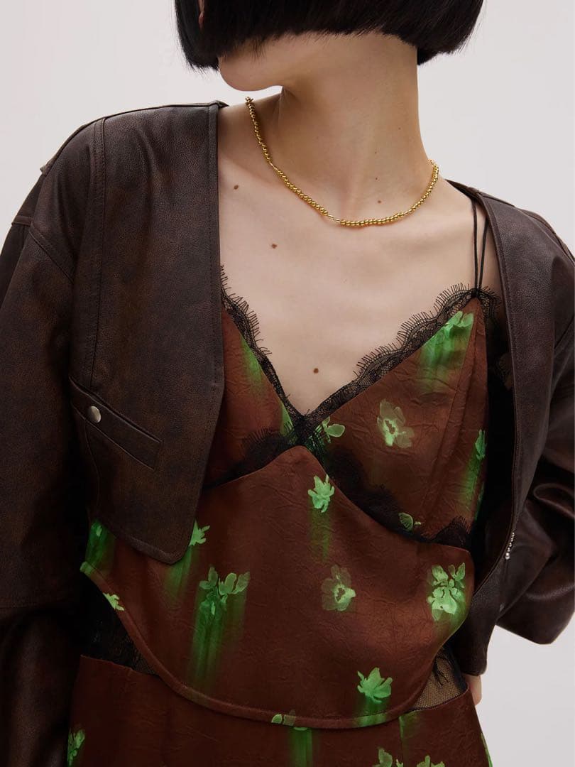 【正規品】AMERI CLARA SATIN CAMI DRESS