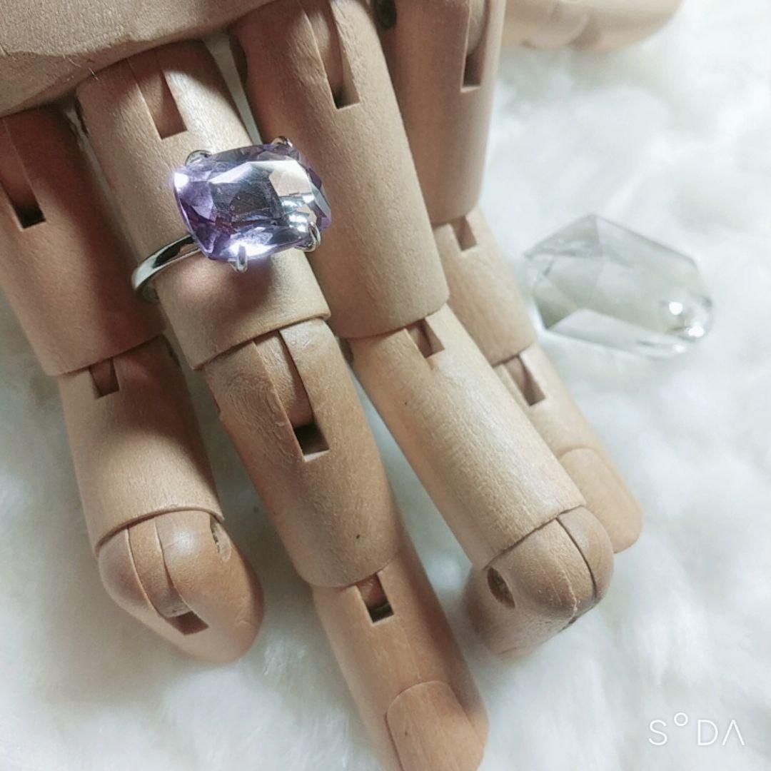 ♾✨️Reimi✨️♾/愛に出逢う石/スミレ色の宝石アメジスト/魔法の指輪