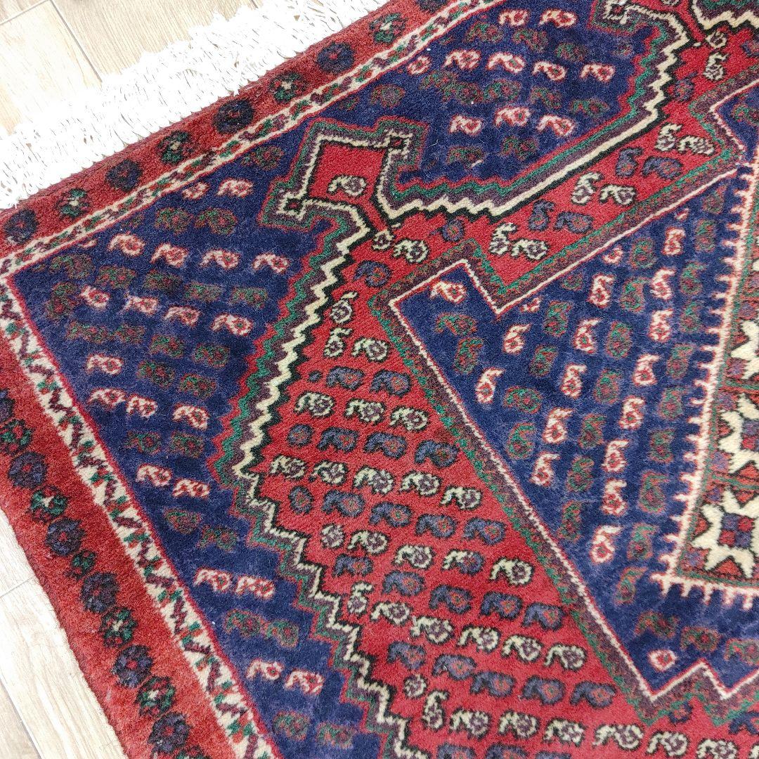 Summer sall ペルシャ絨毯 手織り 草木染　スィールジャーン産