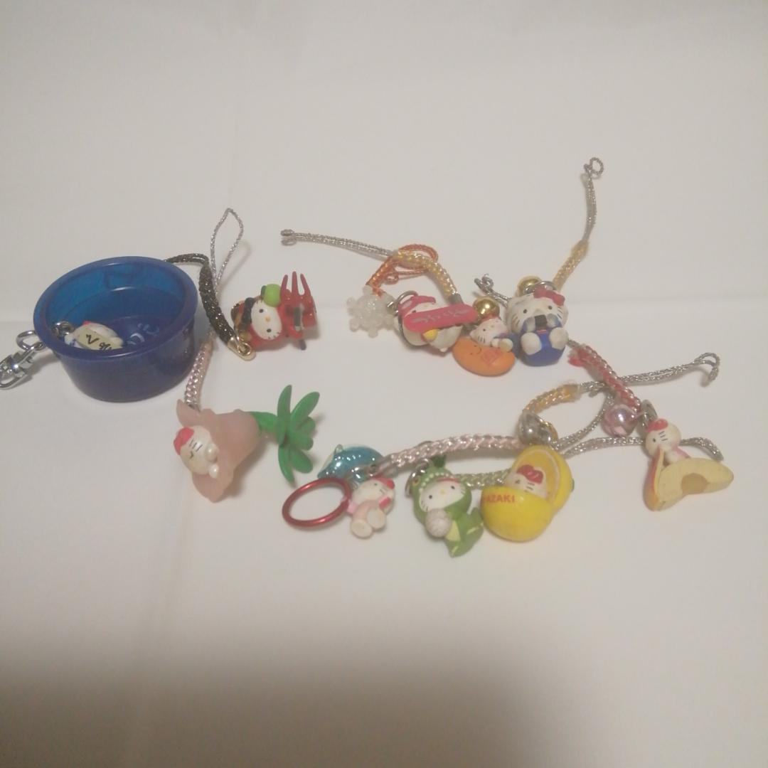 ご当地　ハローキティストラップセット　120個　(ウェディング、イチゴキティ他)