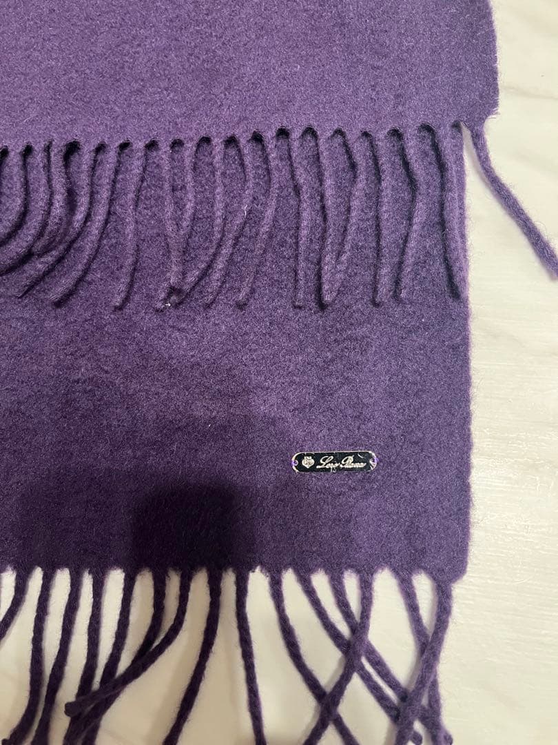 ロロピアーナ カシミヤ100％ マフラー ユニセックス パープル