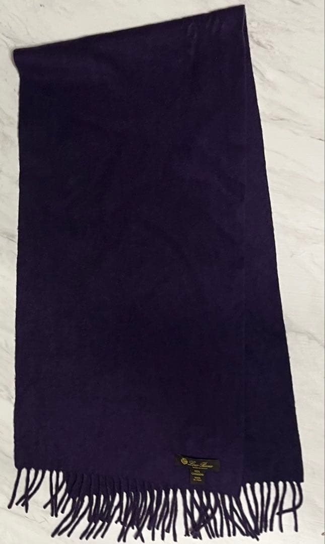 ロロピアーナ カシミヤ100％ マフラー ユニセックス パープル