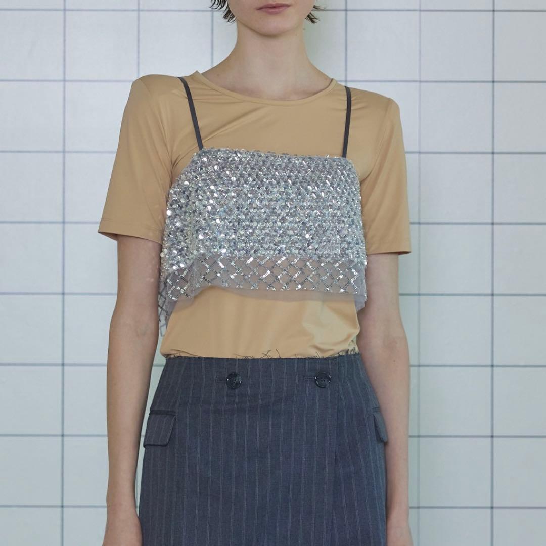 MaisonSpecial スパークリングレイヤードキャミソール 未使用品 美品