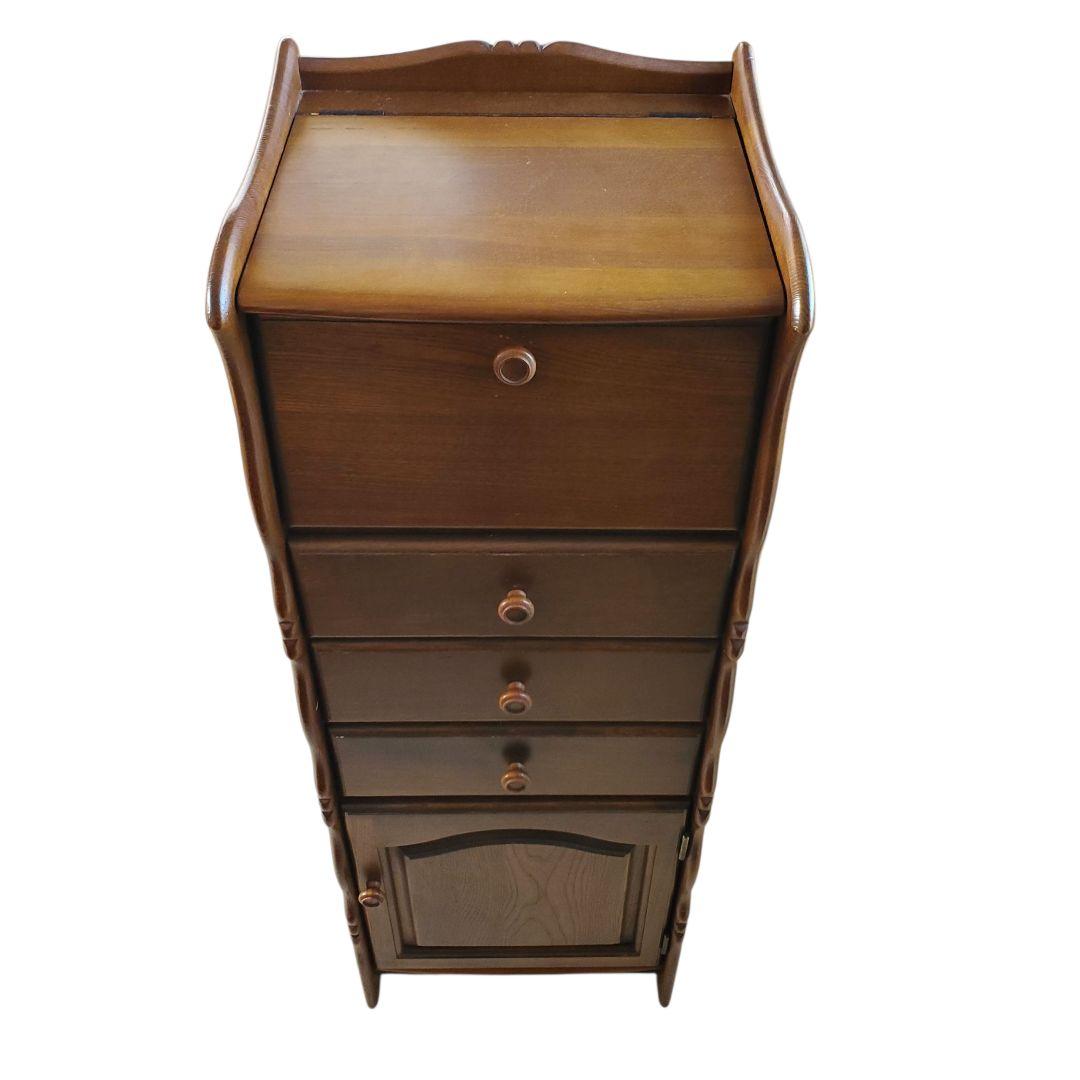 大幅値下【希少】カリモク コロニアル ドレッサー チェスト ミラー付き 国産家具