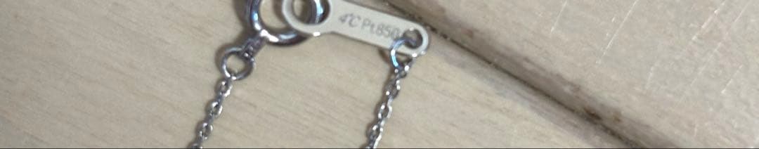 カズ4ドシー プラチナダイヤモンド ネックレス 約0.1