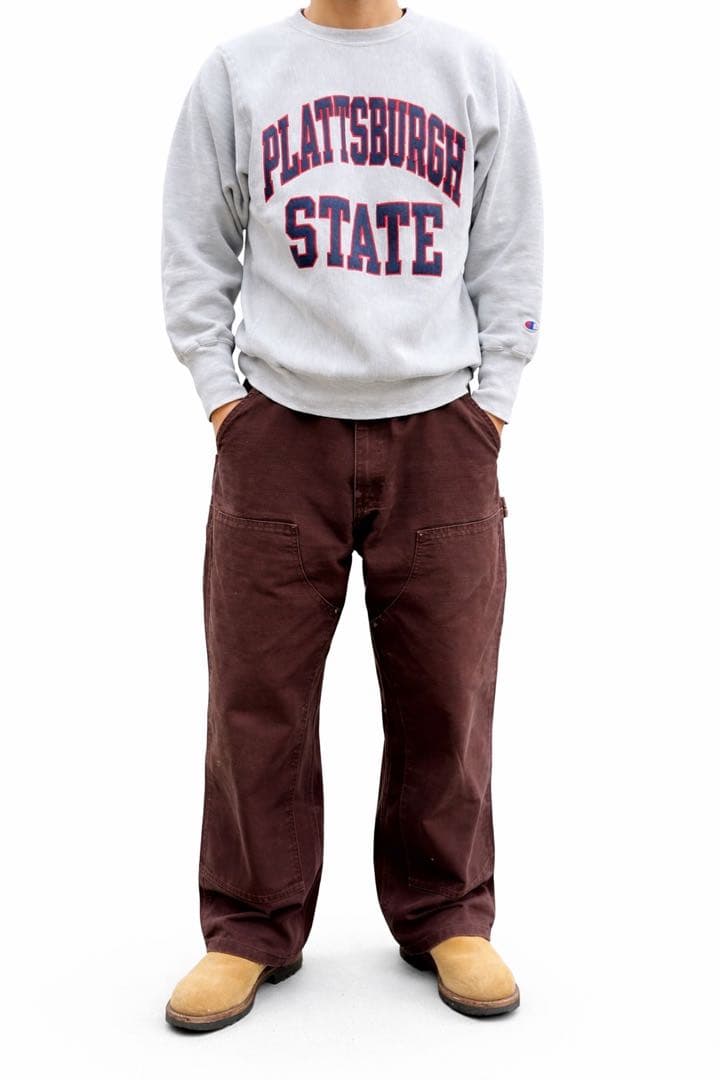 W36carhartt カーハートダブルニーダークブラウンB136 DKB