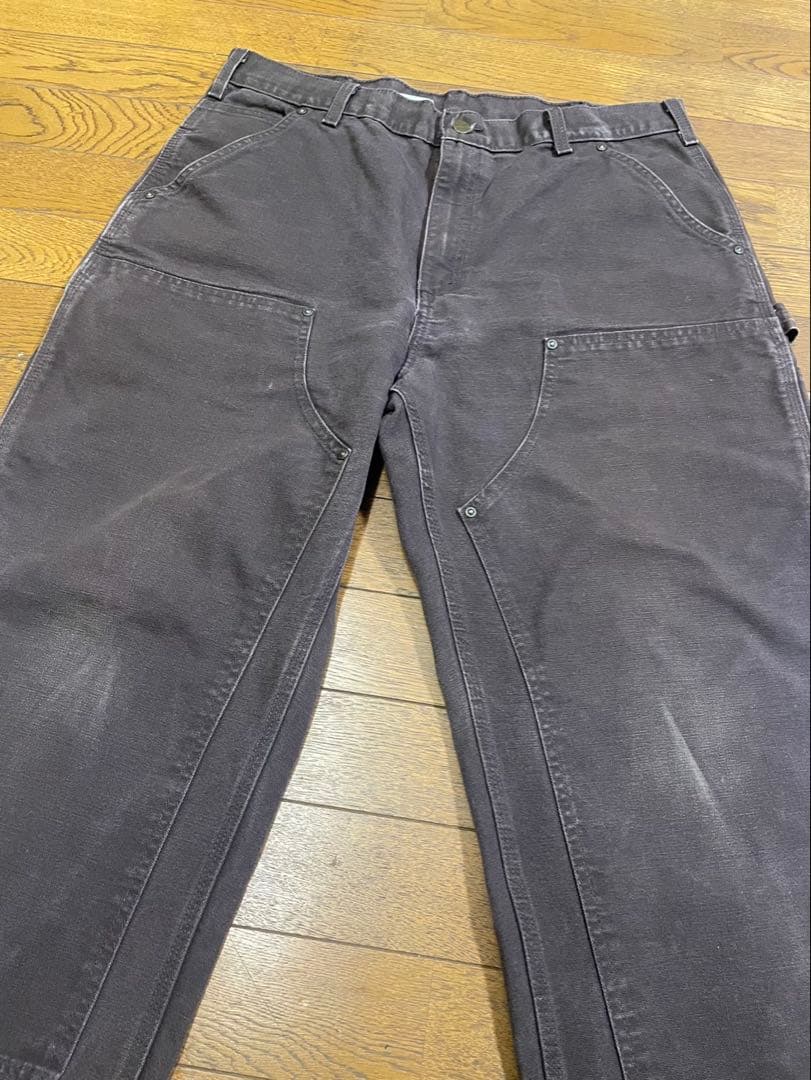 W36carhartt カーハートダブルニーダークブラウンB136 DKB