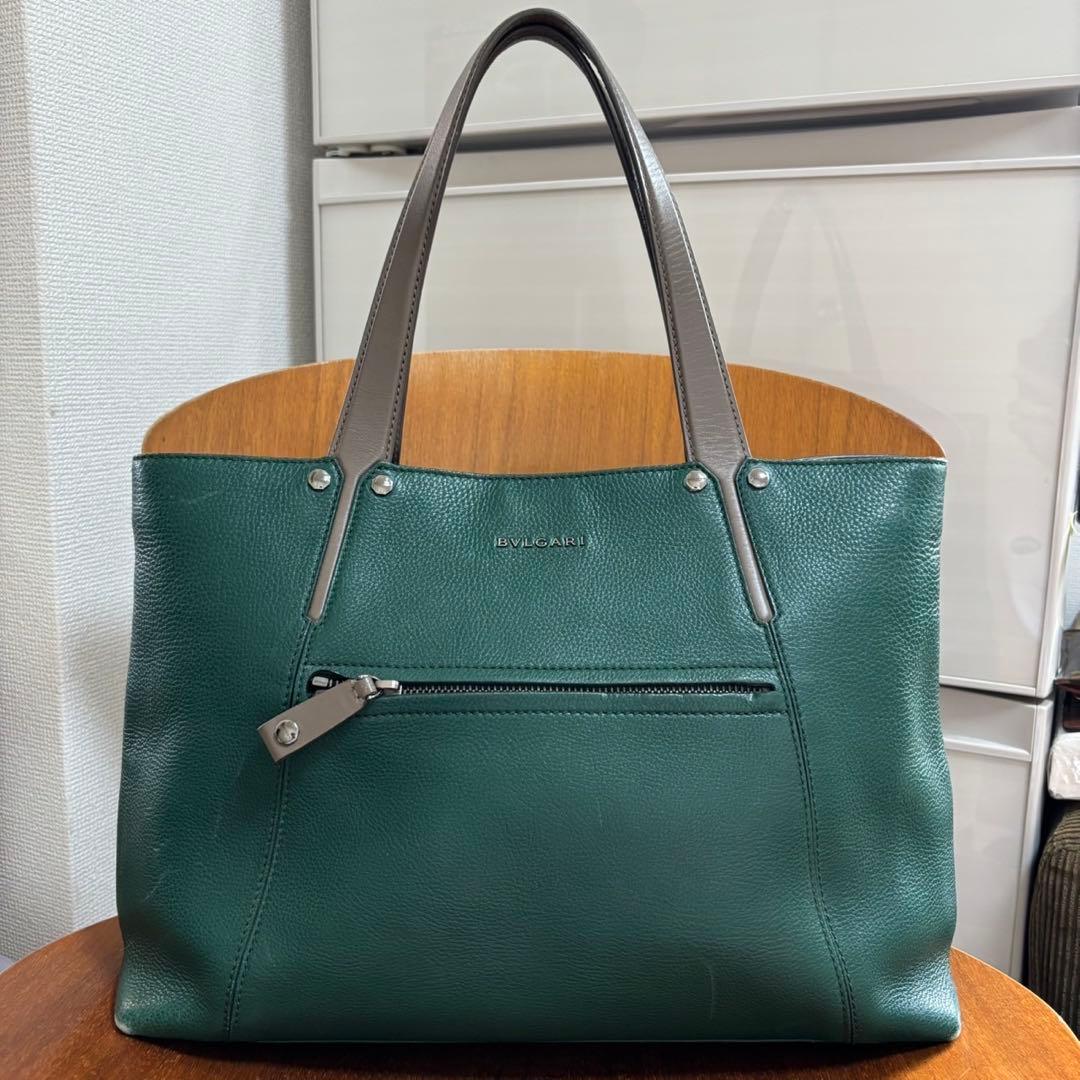 BVLGARI ブルガリ オクト レザー トートバッグ ビジネス bb7