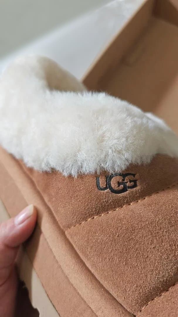 UGG タズリータ スリッポン 24cm 厚底 ブラウン ムートンブーツ