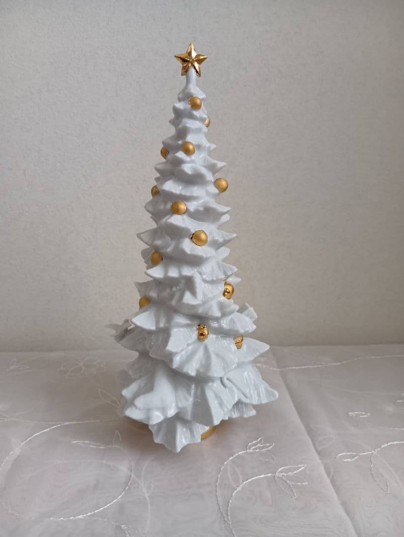リヤドロ　クリスマスツリー　ホワイト