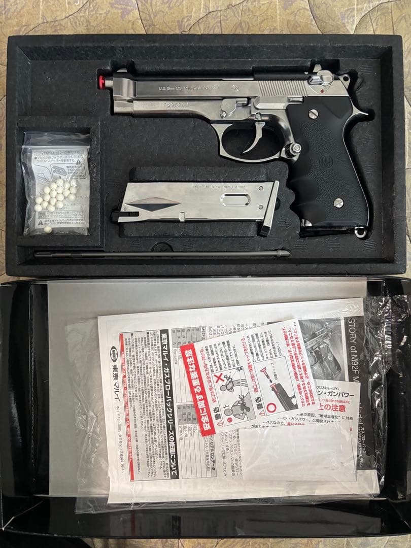 M92F クロームステンレスモデル ガスブローバック