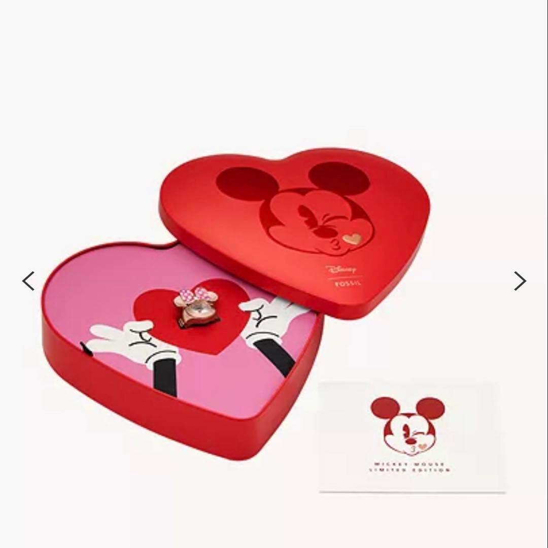 DisneyxFossilローズゴールドトーンステンレススチールウォッチリング