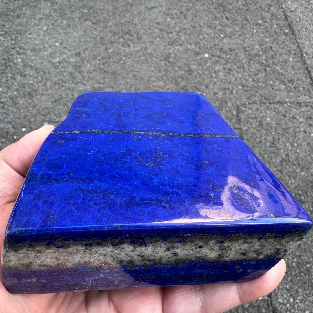 ☆ラピスラズリ☆5A☆引寄せ☆約1160g☆アフガニスタン産☆天然無着色☆磨き石