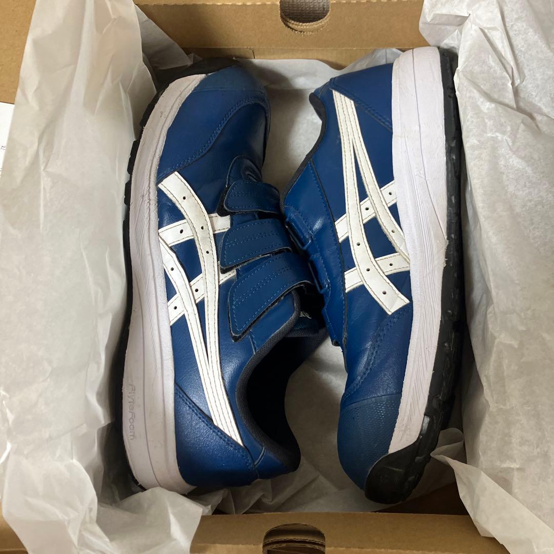 アシックス CP311 27.0cm マコブルー×ホワイト/#安全靴#ミズノ